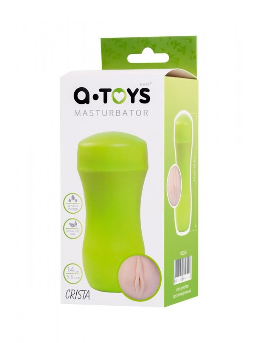 Мастурбатор-вагина A-Toys в зеленой колбе - A-toys - в Великом Новгороде купить с доставкой