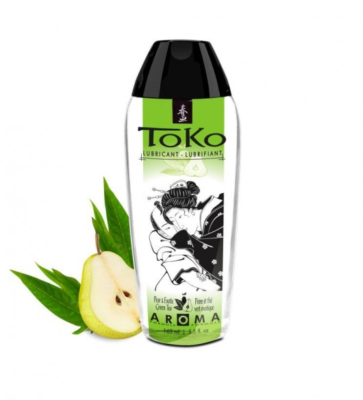 Интимный гель TOKO Pear   Exotic Green Tea с ароматом груши и зеленого чая - 165 мл. - Shunga - купить с доставкой в Великом Новгороде