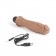 Кофейный вибратор-реалистик 8  Girthy Realistic Vibrator - 24,5 см. - PowerCocks