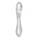 Прозрачный двусторонний стеклянный фаллоимитатор Dazzling Crystal 1 - 18,5 см. - Satisfyer купить с доставкой в интернет-магазине Orgasmix в Великом Новгороде Прозрачный двусторонний стеклянный фаллоимитатор Dazzling Crystal 1 - 18,5 см. - Satisfyer