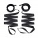 Эротический набор 4PC Bondage Bed Strap   Flogger Kit - Lux Fetish - купить с доставкой в Великом Новгороде