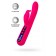 Ярко-розовый вибратор с клиторальной стимуляцией Rablock - 23,5 см. - ToyFa купить в Великом Новгороде с доставкой в Orgasmix.ru Ярко-розовый вибратор с клиторальной стимуляцией Rablock - 23,5 см. - ToyFa