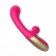 Розовый изогнутый вибратор-кролик - 21,2 см. - I-MOON купить в Великом Новгороде с доставкой в Orgasmix.ru Розовый изогнутый вибратор-кролик - 21,2 см. - I-MOON