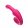 Розовый вибратор с клиторальным отростком и пультом ДУ- 19,6 см. - I-MOON купить в Великом Новгороде с доставкой в Orgasmix.ru Розовый вибратор с клиторальным отростком и пультом ДУ- 19,6 см. - I-MOON