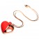 Красное ожерелье с подвеской-вибратором 10X Vibrating Silicone Heart Necklace - XR Brands в Великом Новгороде Красное ожерелье с подвеской-вибратором 10X Vibrating Silicone Heart Necklace - XR Brands