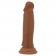 Коричневый фаллоимитатор с подвижной кожей Quentin - 18,4 см. - Baile купить с доставкой в интернет-магазине Orgasmix в Великом Новгороде Коричневый фаллоимитатор с подвижной кожей Quentin - 18,4 см. - Baile