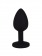 Чёрная анальная втулка с красным кристаллом - 7,3 см. - Джага-Джага - купить с доставкой в Великом Новгороде Чёрная анальная втулка с красным кристаллом - 7,3 см. - Джага-Джага - купить с доставкой в Великом Новгороде
