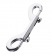 Серебристый двухсторонний карабин TOYFA Metal - ToyFa - купить с доставкой в Великом Новгороде Серебристый двухсторонний карабин TOYFA Metal - ToyFa - купить с доставкой в Великом Новгороде